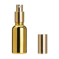 Cosmetic Customized Perfume Electroplating Aluminium Glass Atomizer Gold Glass Pump Spray Bottles